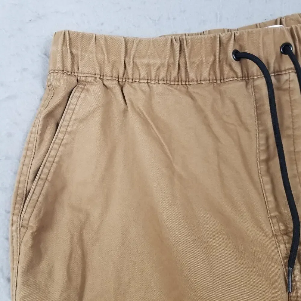 Old‎ Navy Modern Jogger Pants Mens Medium Beige Elastic Waist Stretch Casual